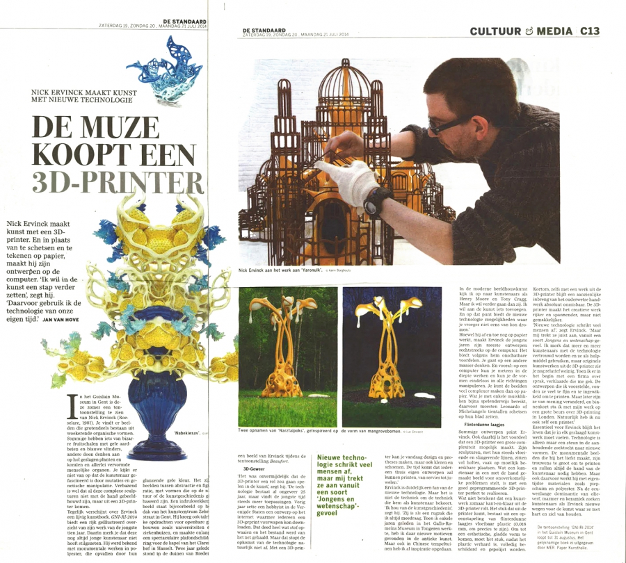 De Muze koopt een 3D-printer