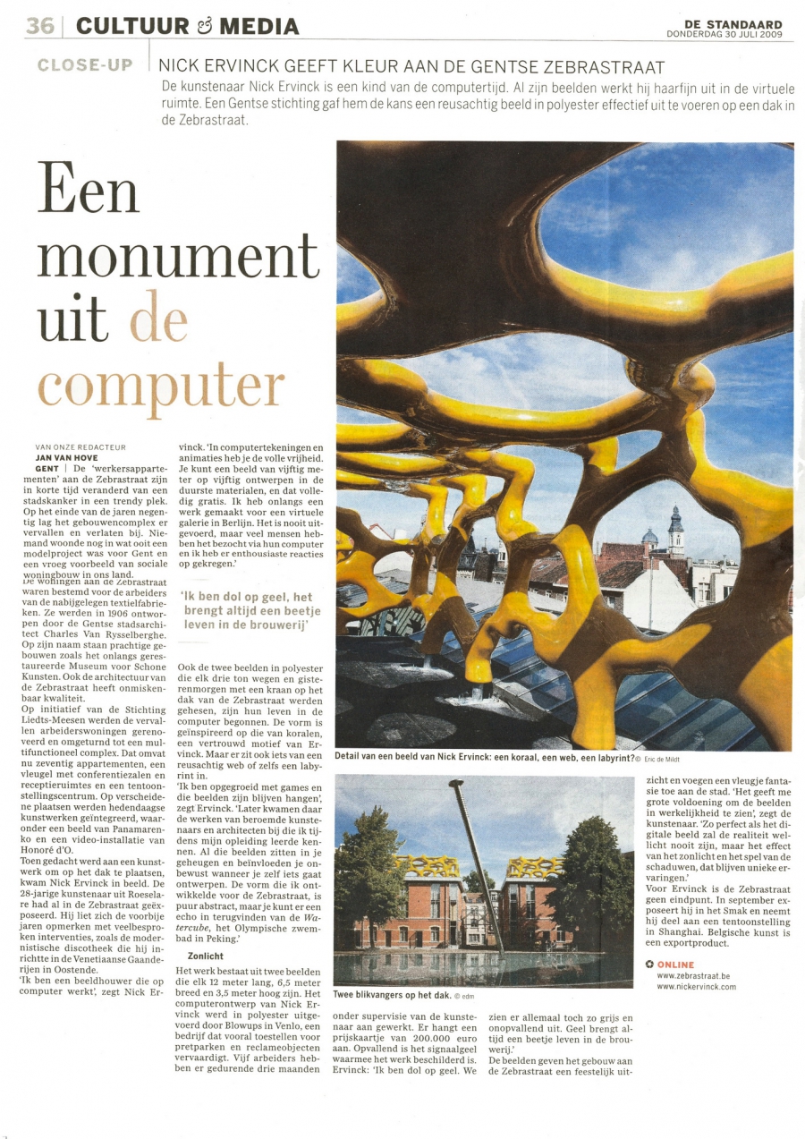 Een monument uit de computer