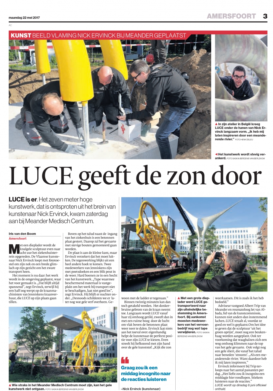 LUCE geeft de zon door