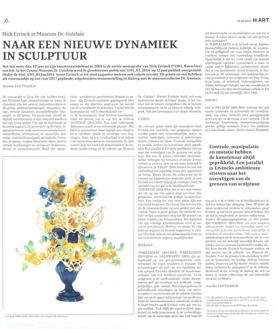 Naar een nieuwe dynamiek in sculptuur