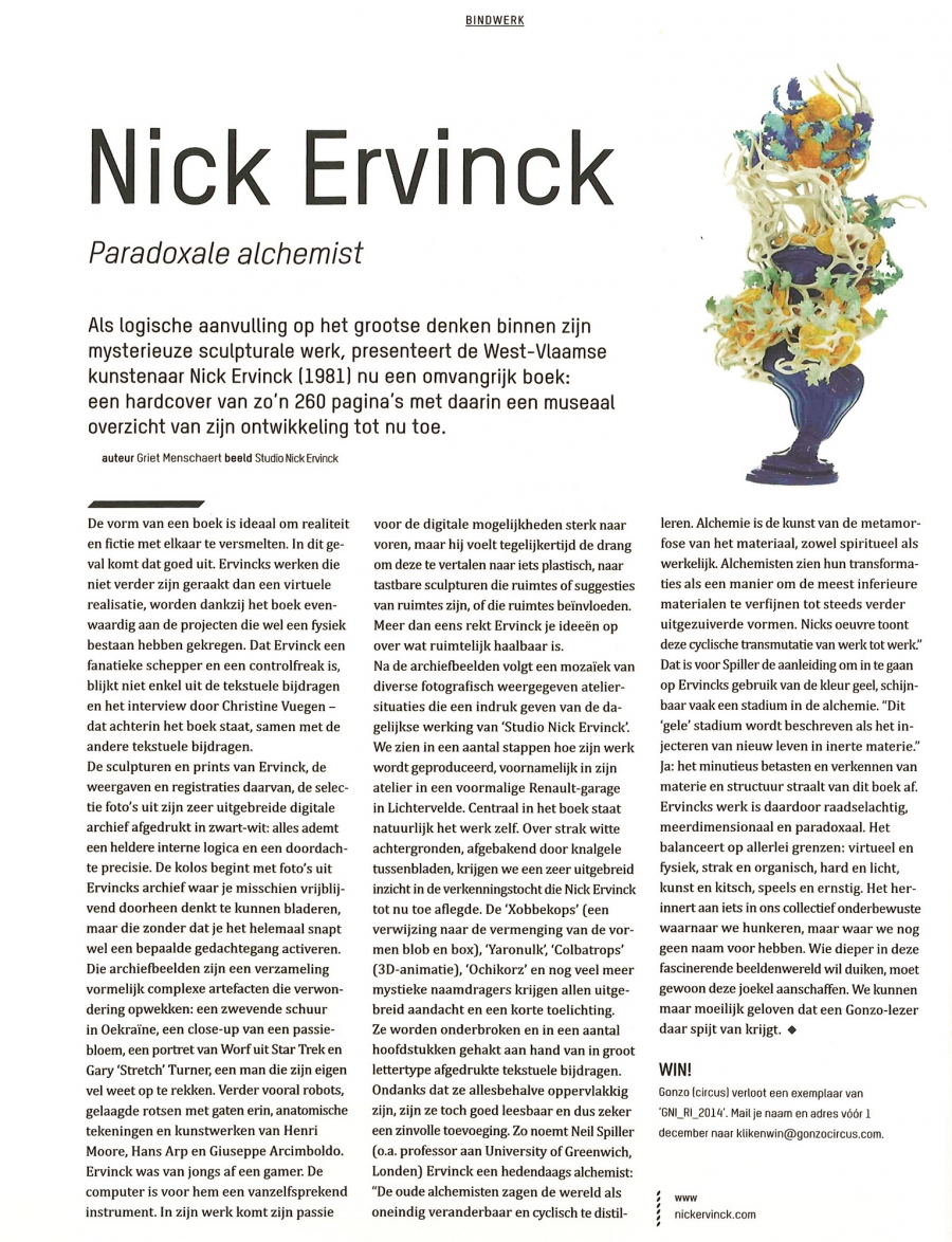 Nick Ervinck - Paradoxale alchemist